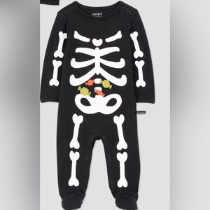 Carters Just One You Baby Halloween Skeleton Pajama  Size 9Months